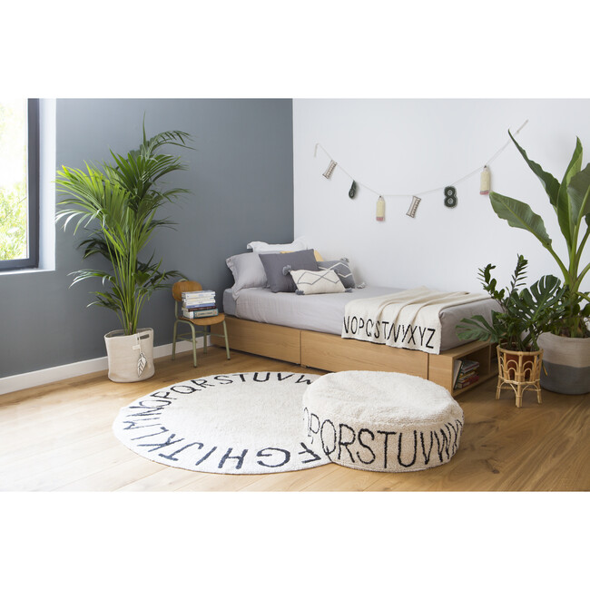 Little Oasis Knitted Cushion, Natural/Grey - Decorative Pillows - 6