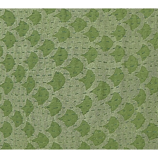 Cotton Table Runner, Green Ginkgo - Tabletop Decor - 3