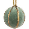 Large Velvet Sequin Ball , Moss Green - Accents - 1 - thumbnail