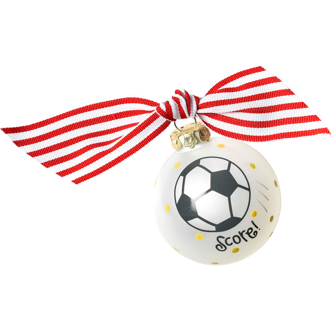Soccer Glass Ornament