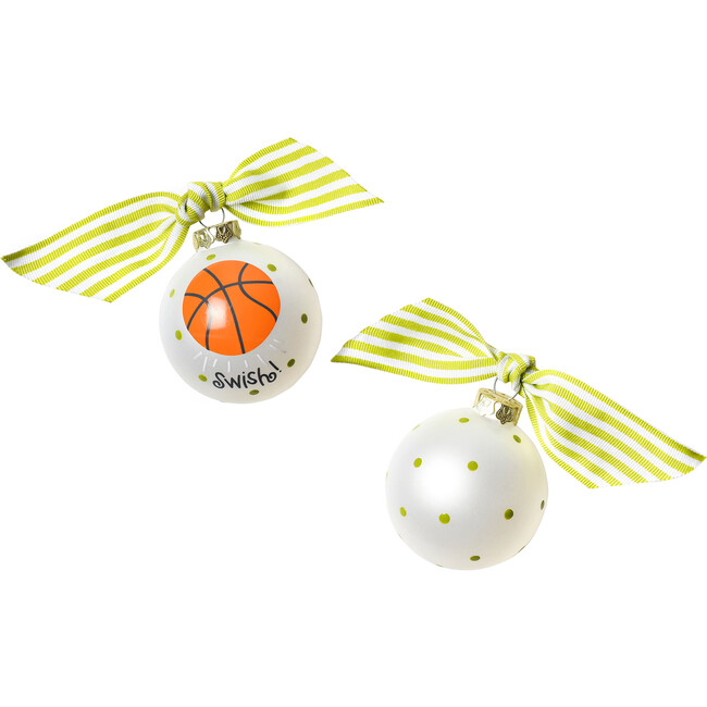 Basketball Glass Ornament - Ornaments - 1