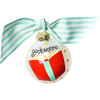 Bookworm Glass Ornament - Ornaments - 2