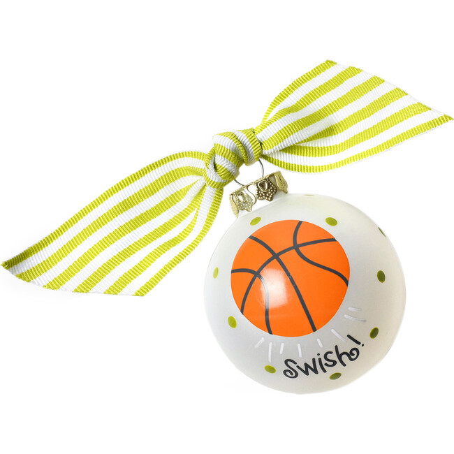 Basketball Glass Ornament