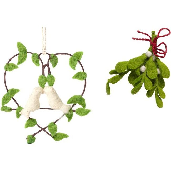 Set of 2 Lovebirds Ornaments - Ornaments - 1