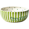 Reindeer Food Bowl, Green Stripe - Tabletop - 1 - thumbnail