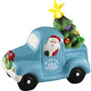 5.5" Lit Ceramic Nostalgic Vehicle, Blue Truck - Accents - 1 - thumbnail