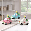 5.5" Lit Ceramic Nostalgic Vehicle, Blue Truck - Accents - 2