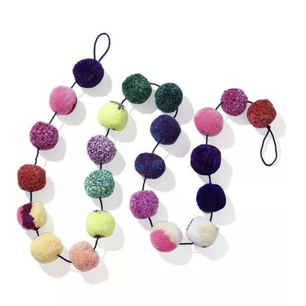 Pom Pom Garland, Rainbow - Garlands - 1