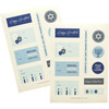 2 Sheets of Hanukkah Gifting Stickers, Blue - Paper Goods - 1 - thumbnail