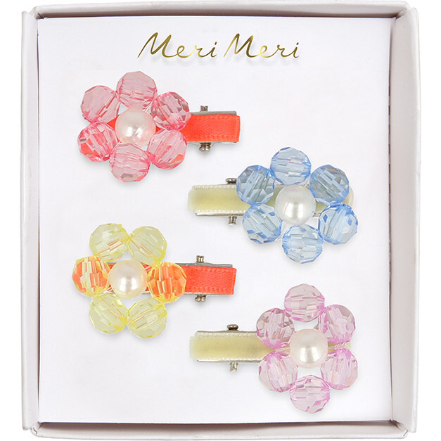 Flower Jewel Hair Clips - Hair Accessories - 2