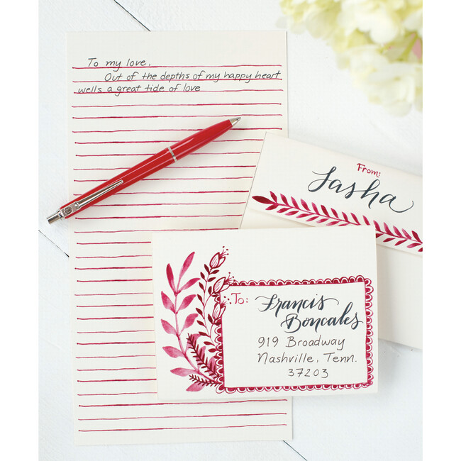 Love Letter Fold Note, Pack of 6 - Paper Goods - 2