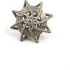 3D-Printed Twisted Caged Dreidel, Nickel - Accents - 3
