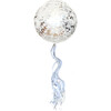Confetti Balloon with Silver Streamer Tassel Kit, Silver Glam - Party - 1 - thumbnail
