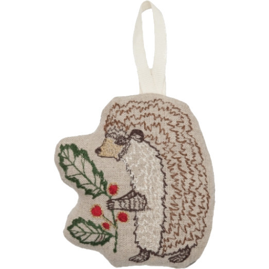 Holly Hedgehog Ornament