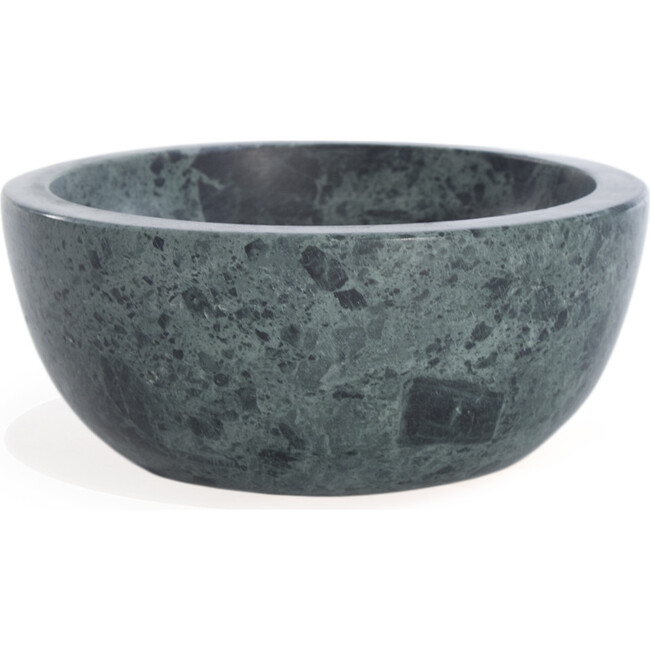 Simple Medium Marble Bowl, Green