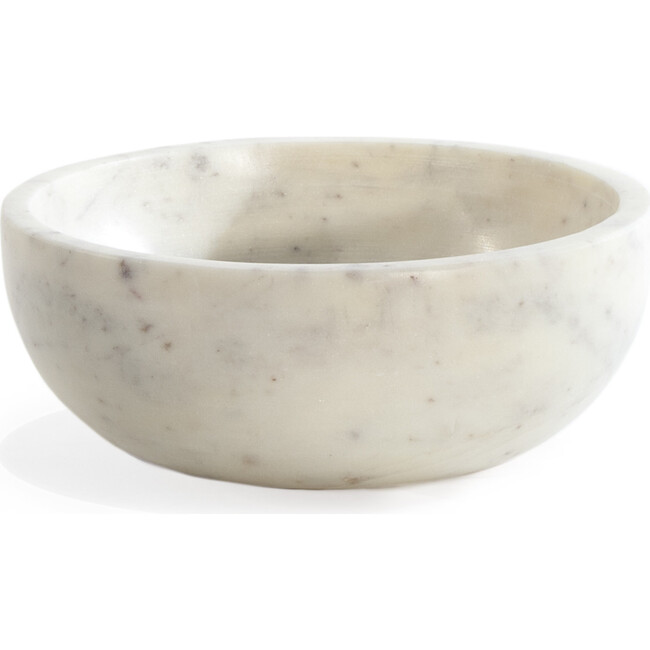 Simple Large Marble Bowl, White - Tableware - 1