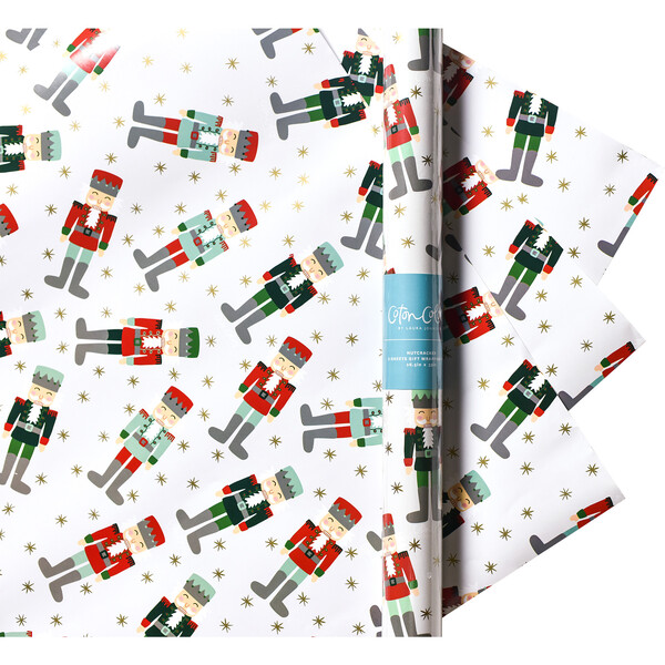 Nutcracker Gift Wrapping Paper, 3 Sheets Coton Colors Paper Goods
