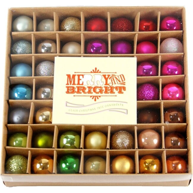 Boxed Ornament Set, Merry and Bright