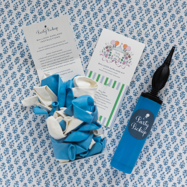 Balloon Garland Kit, Classic Blue and White - Decorations - 2