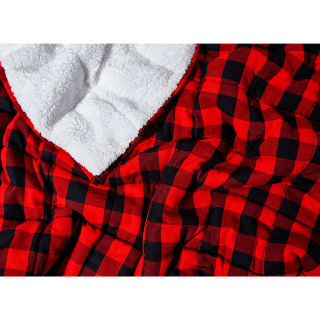 Flannel Weighted Sherpa Throw - Blankets - 4