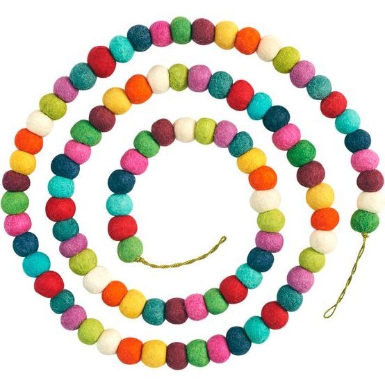 Candy Colored Ball Garland, Bright - Garlands - 1