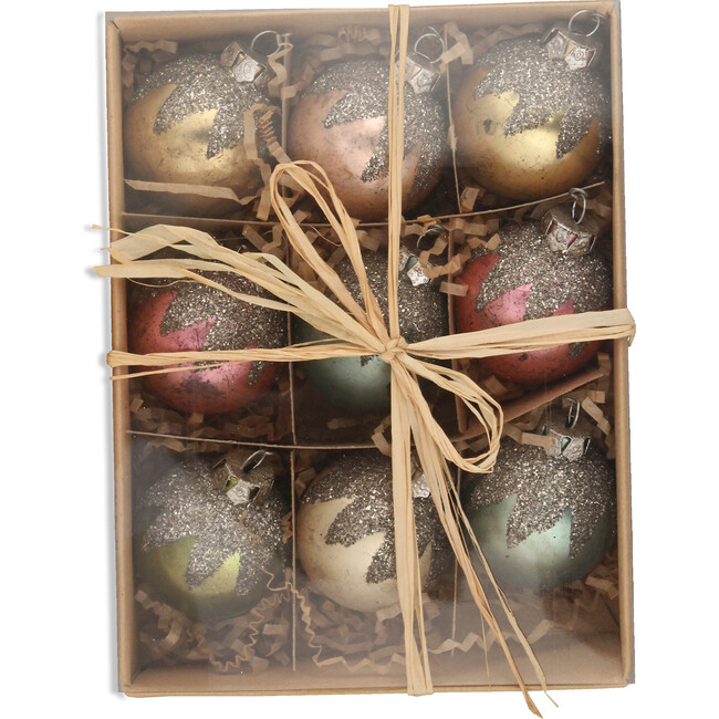 Flea Market Ball Ornament, Set of 9