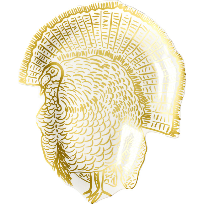 Feathered Turkey Platter - Tabletop Decor - 1