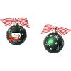 Jolly Jolly Snowman Glass Ornament - Ornaments - 1 - thumbnail