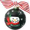 Jolly Jolly Snowman Glass Ornament - Ornaments - 2