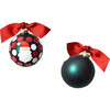 Ho Ho Santa Ball Ornament, Green - Ornaments - 3