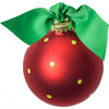 Santa's Little Helper Glass Ornament, Girl - Ornaments - 3