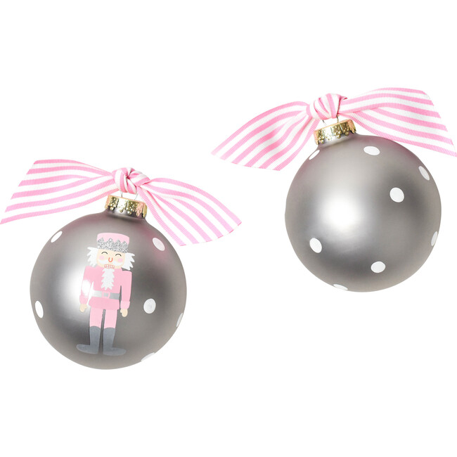 Nutcracker Ball Ornament, Pink - Ornaments - 3