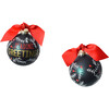 Season's Greetings Ball Ornament, Green - Ornaments - 2