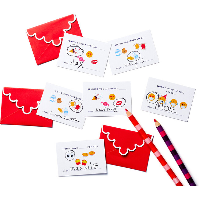 Emoji Embrace Valentine's Day Cards - Paper Goods - 1 - zoom