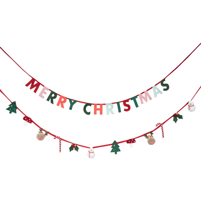 Festive Felt Motif Garland - Garlands - 1