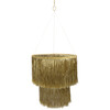 Tinsel Chandelier, Gold - Decorations - 1 - thumbnail