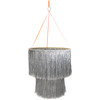 Tinsel Chandelier, Silver - Decorations - 1 - thumbnail