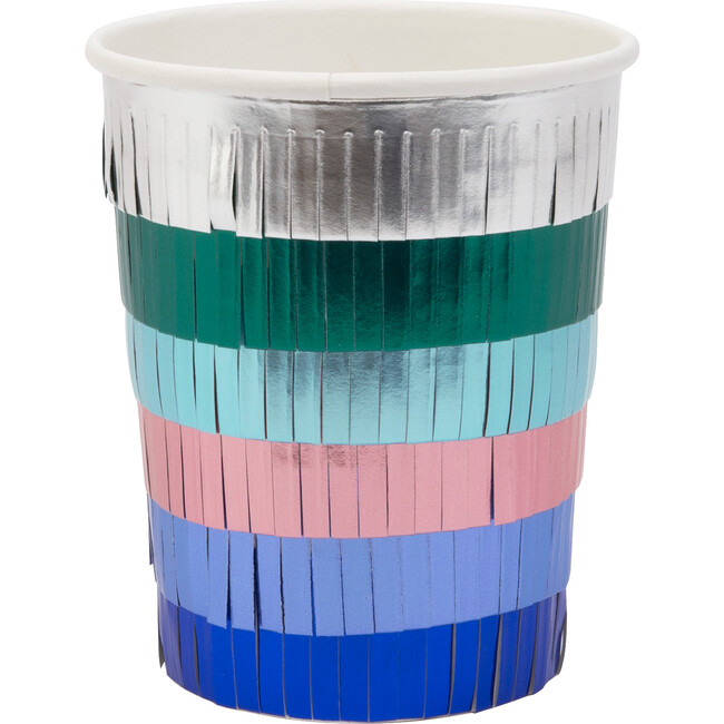 Metallic Fringe Party Cups - Party - 1