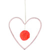 Wire & Wool Heart Decoration - Wall Décor - 1 - thumbnail