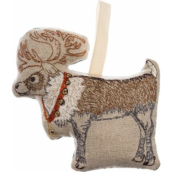 Reindeer with Bells Ornament