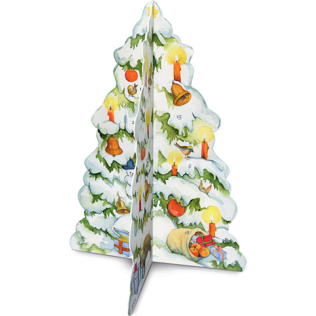 Winter Scene with Trees Advent Calendar