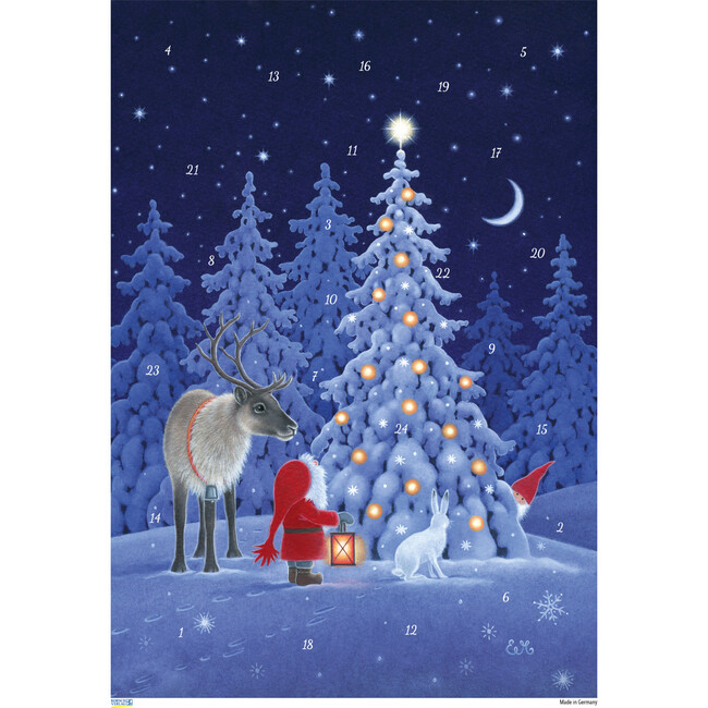Tomte with Reindeer Advent Calendar