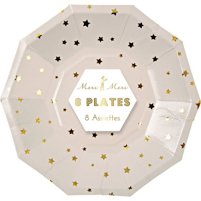 Gold Star Confetti Side Plates