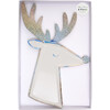 Silver Sparkle Reindeer Plates - Party - 2