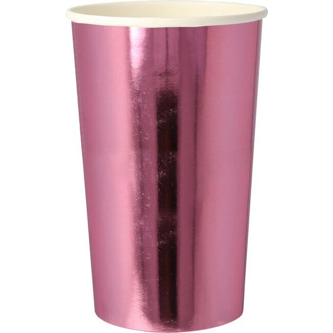 Metallic Pink Highball Cups - Drinkware - 1