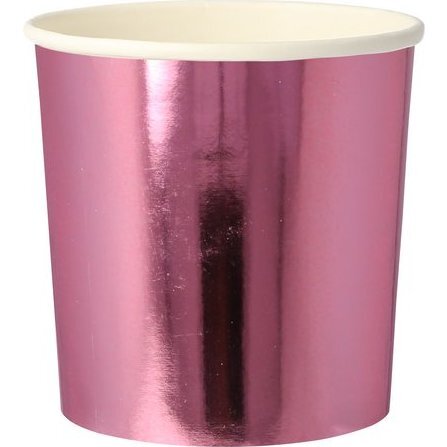 Metallic Pink Tumbler Cups - Drinkware - 1