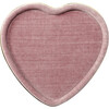 Valentina Velvet Heart Tray, Dusty Rose - Accents - 1 - thumbnail