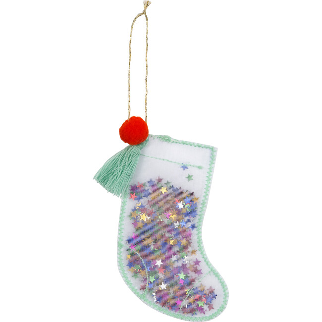 Stocking Glitter Shaker Ornament - Ornaments - 1