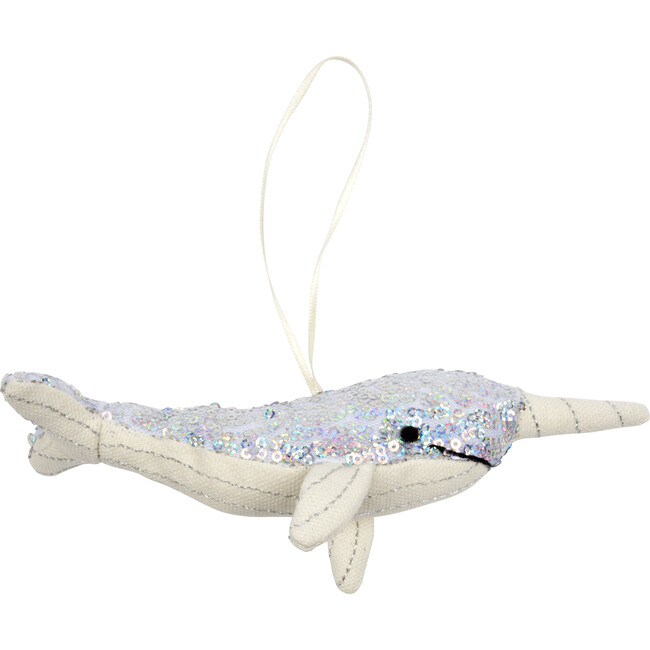 Glitter Narwhal Ornament - Ornaments - 1