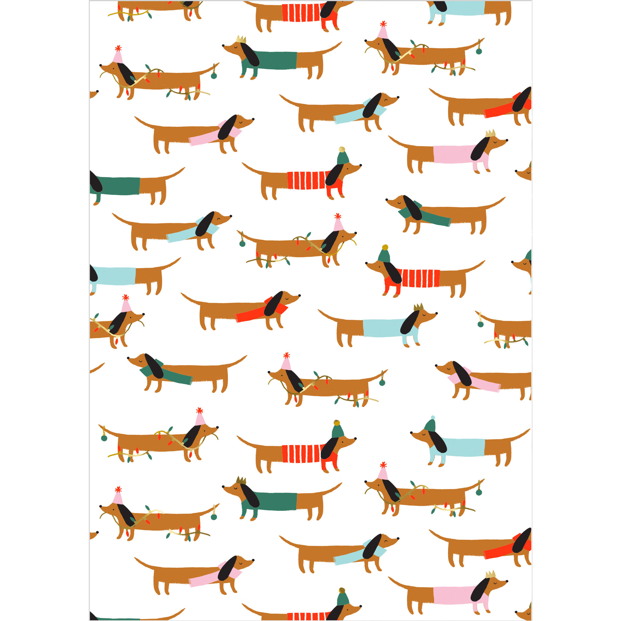 Sausage dog outlet wrapping paper